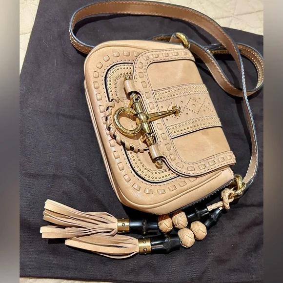 GUCCI
Leather Snaffle Bit Small Shoulder Bag Beige - Picture 3 of 17